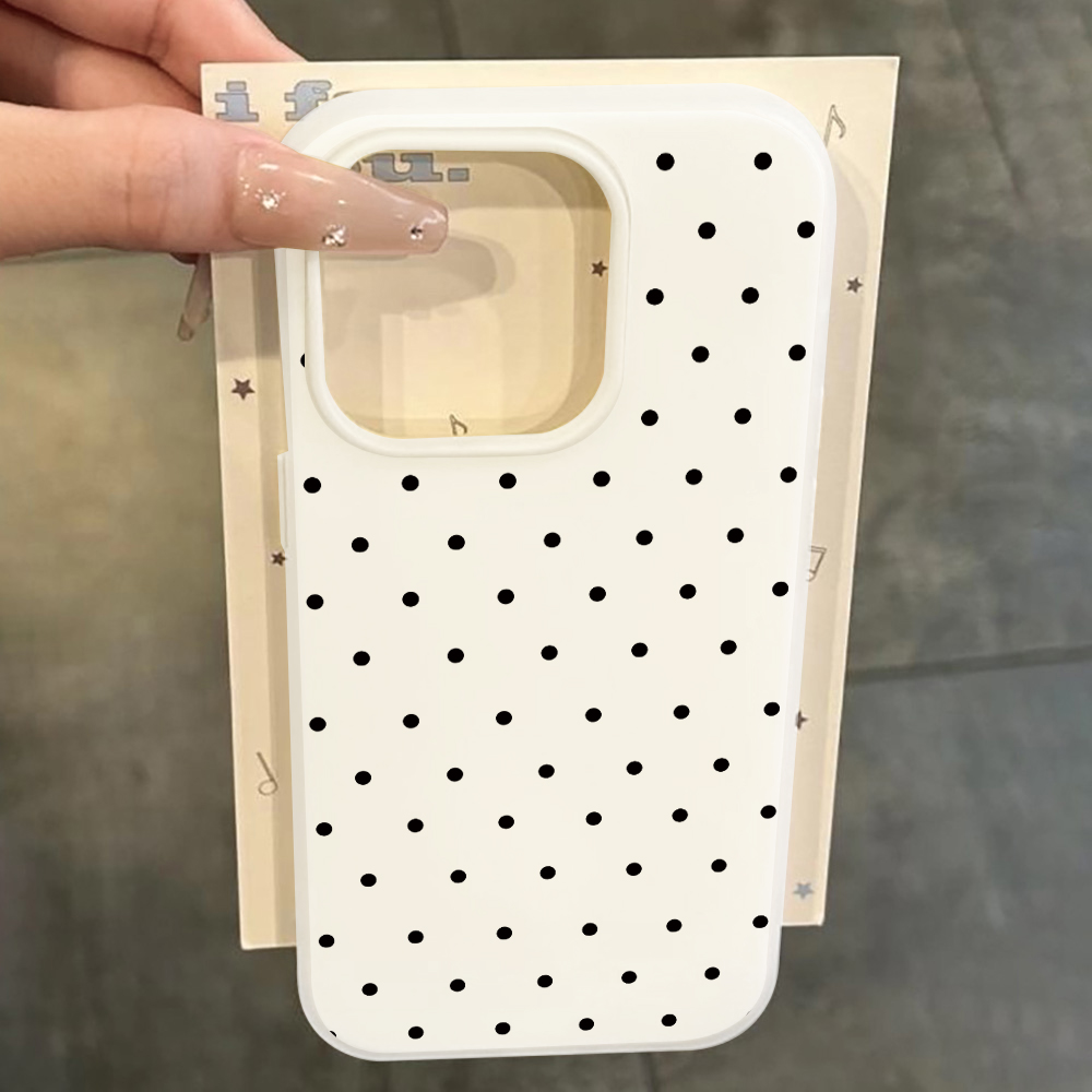 Phone Cases Samsung S24 - Minimalistische Polka Dot Stofdichte Hoes Voor