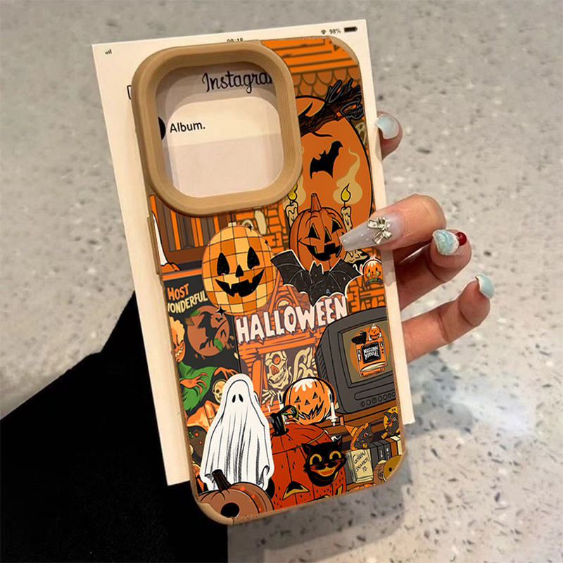 Phone Cases Xs - Halloween Pompoen Type Spook Telefoonhoesje Voor