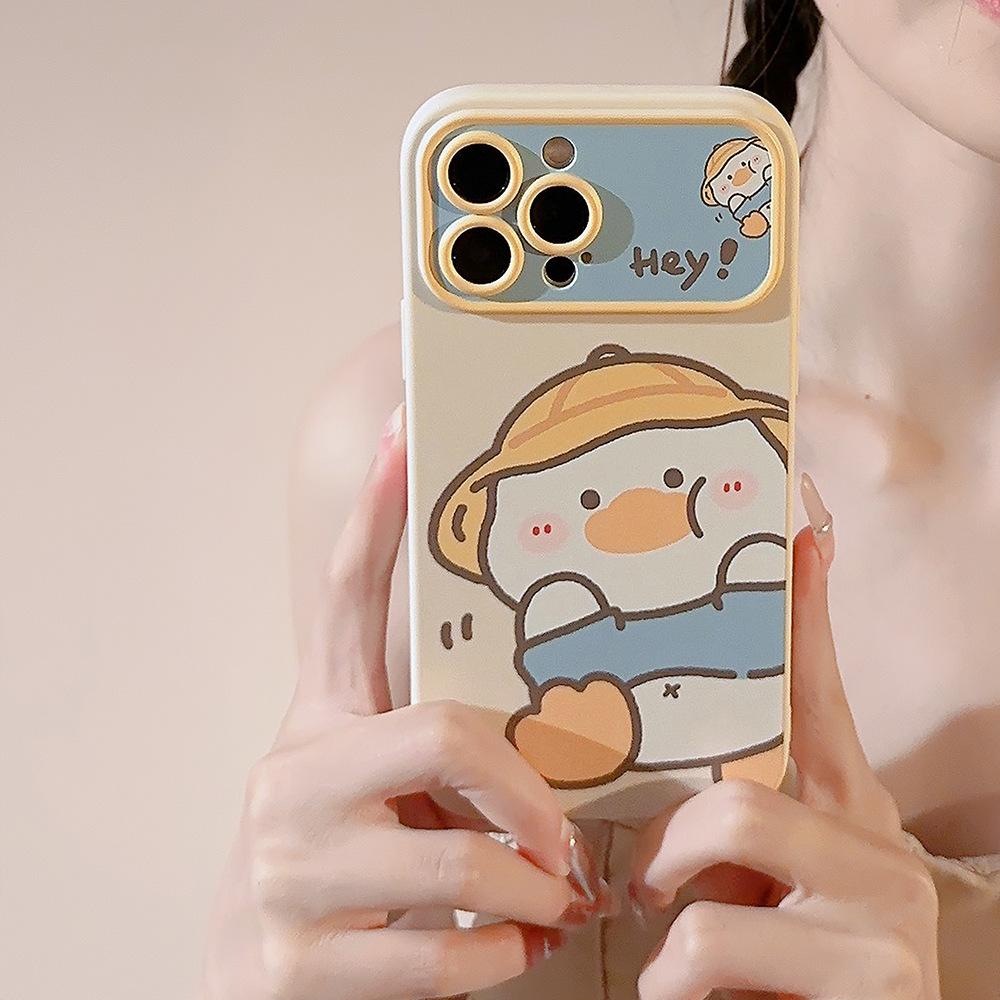 Phone Cases Like Loopy - Koreaanse cartoon gele eend telefoonhoesje voor