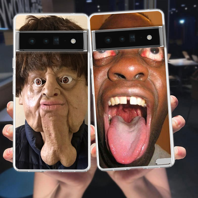 Phone Cases Ugly - Lelijke Man Grappige Telefoonhoesje voor Google