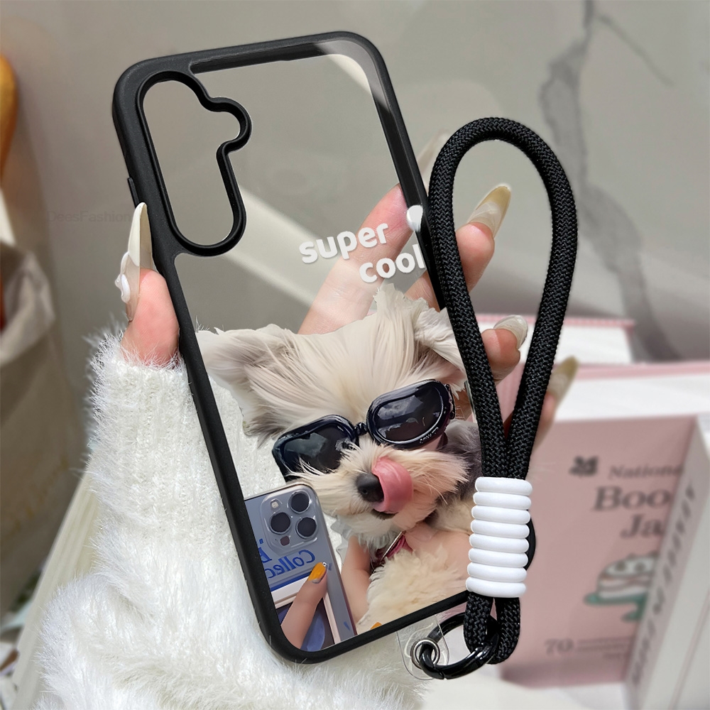 Phone Cases Transparent - Schattig Puppy Transparant Telefoonhoesje Voor Samsung