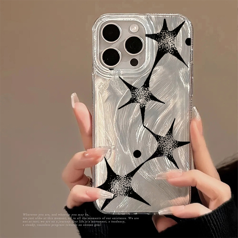Phone Cases Like Loopy - Glanzende Ster Trendy Patroon Telefoonhoesje voor