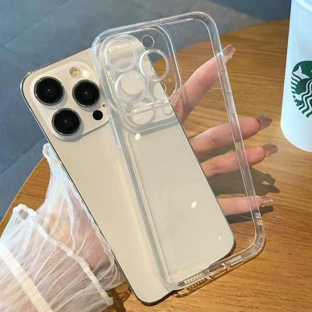 Phone Cases Classy - Simpele Luxe Siliconen Transparante Kristal Telefoonhoesje