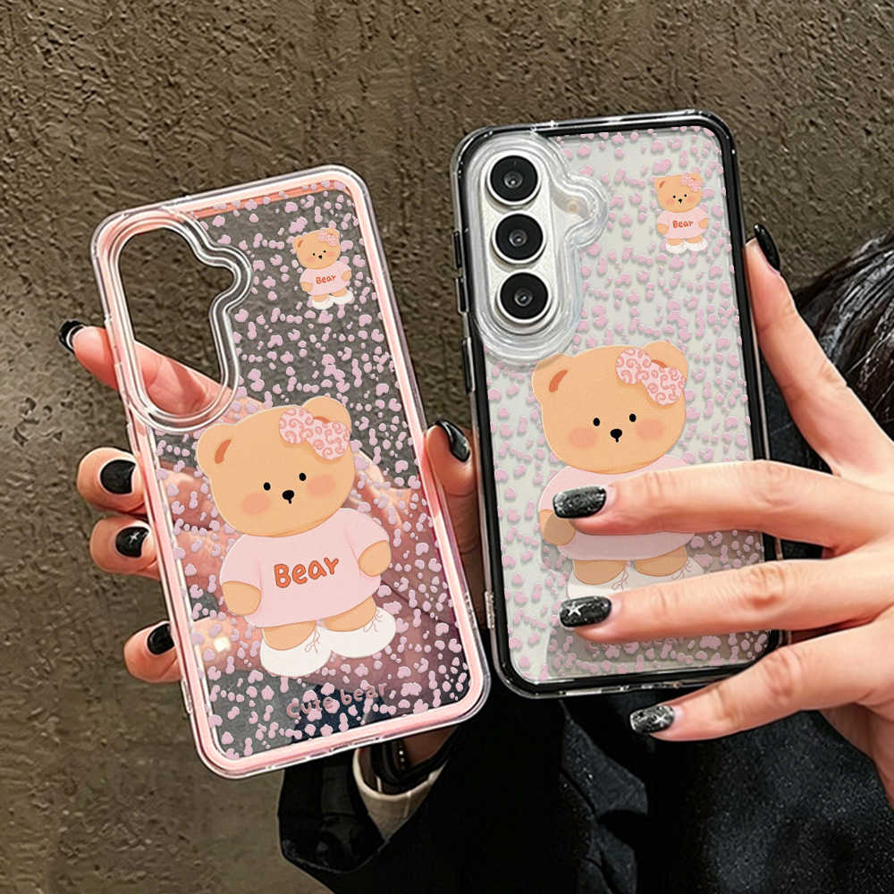 Phone Cases Samsung S24 - Schattig Beer Twee-in-één Telefoonhoesje Voor Samsung