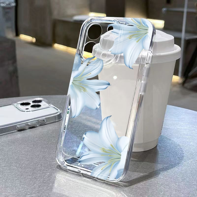 Phone Cases Like Loopy - Modevolle, exquisite witte lelie bloemen telefoonhoesje
