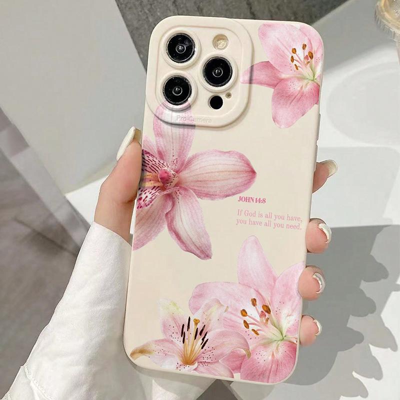 Blauwe Bloemendruk Siliconen I - Phone Cases Like Loopy recensie en prijs