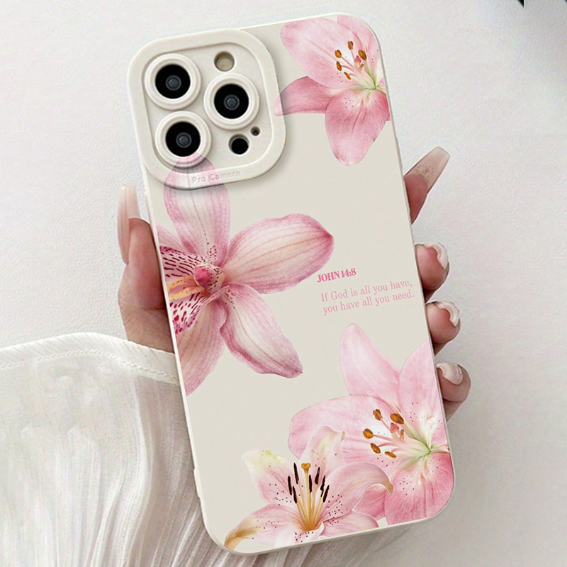Blauwe Bloemendruk Siliconen I - Phone Cases Like Loopy recensie en prijs
