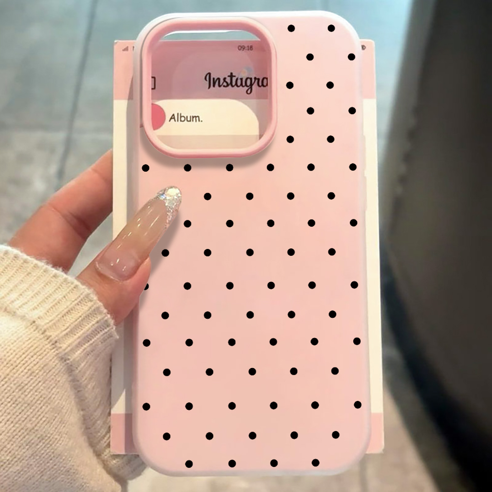Minimalistische Polka Dot Stof - Phone Cases Samsung S24 recensie en prijs