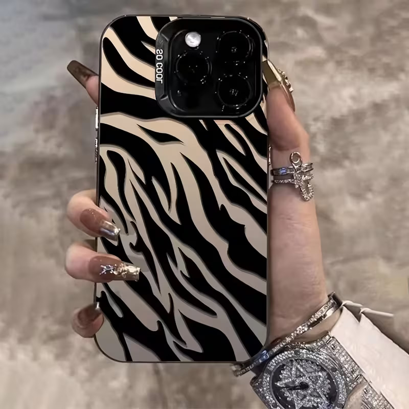Zebra-patroon Zwarte Geavancee - Phone Cases Like Loopy recensie en prijs