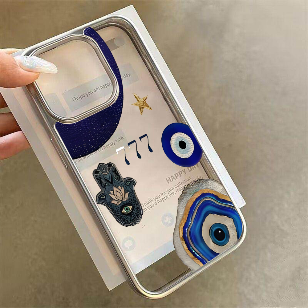 Hamsa Hand Boze Oog Collage Tr - Phone Cases Transparent recensie en prijs