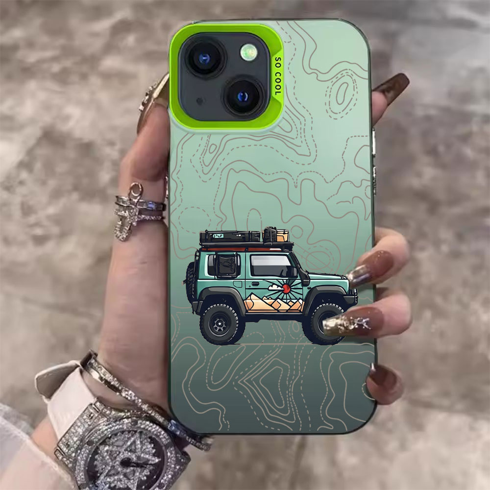 Simpele autopatroon telefoonho - Phone Cases Like Loopy recensie en prijs