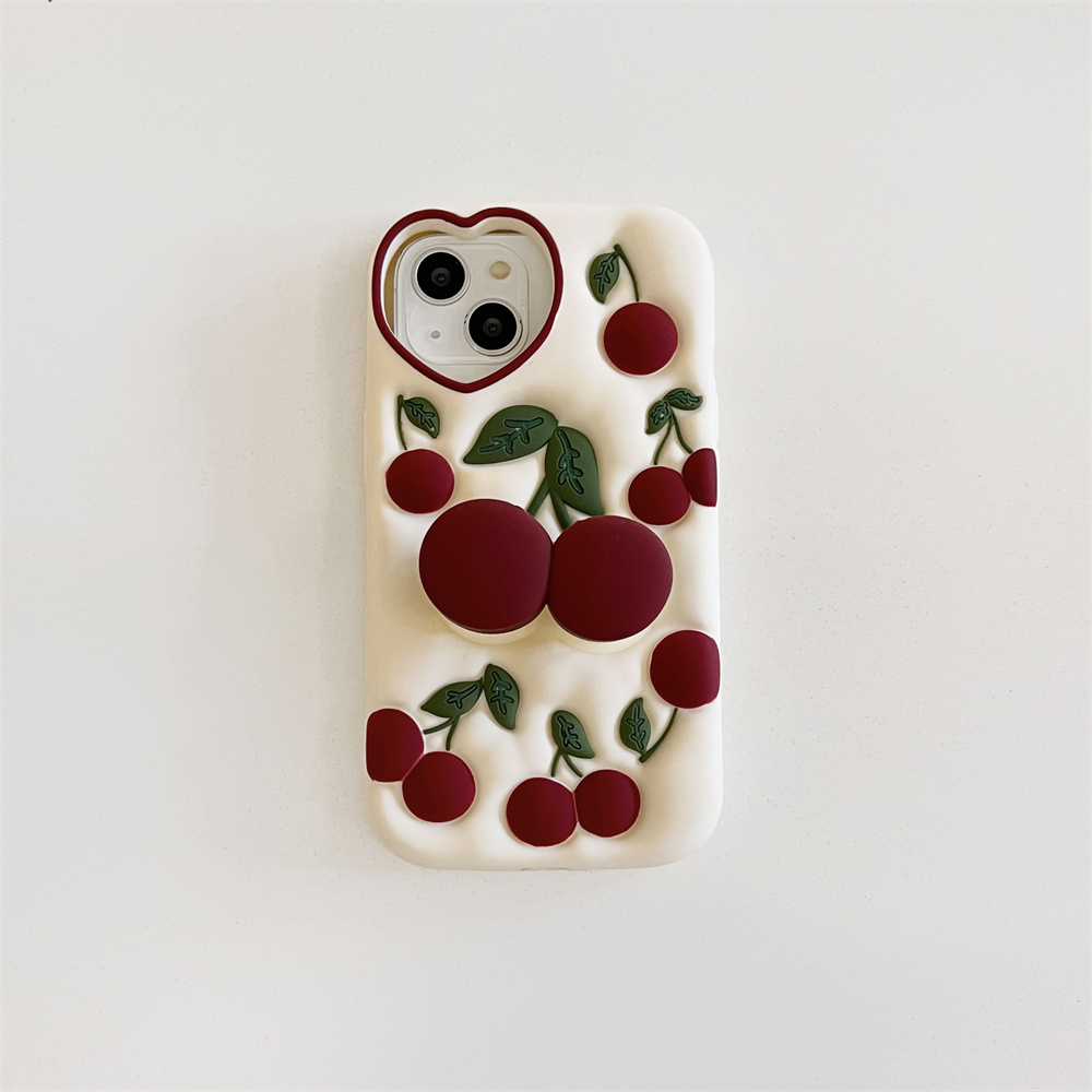 Grappige Cartoon 3D Kersen Kic - Phone Cases Dior recensie en prijs