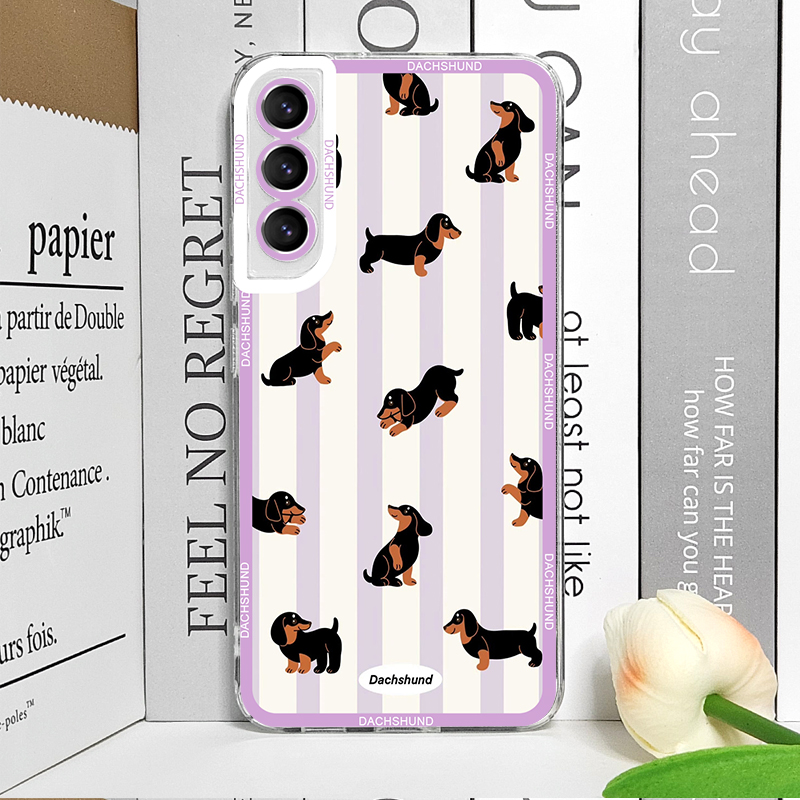 Schattige teckel telefoonhoesj - Phone Cases Samsung S24 recensie en prijs