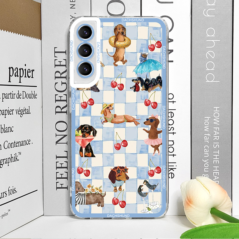 Schattige teckel telefoonhoesj - Phone Cases Samsung S24 recensie en prijs
