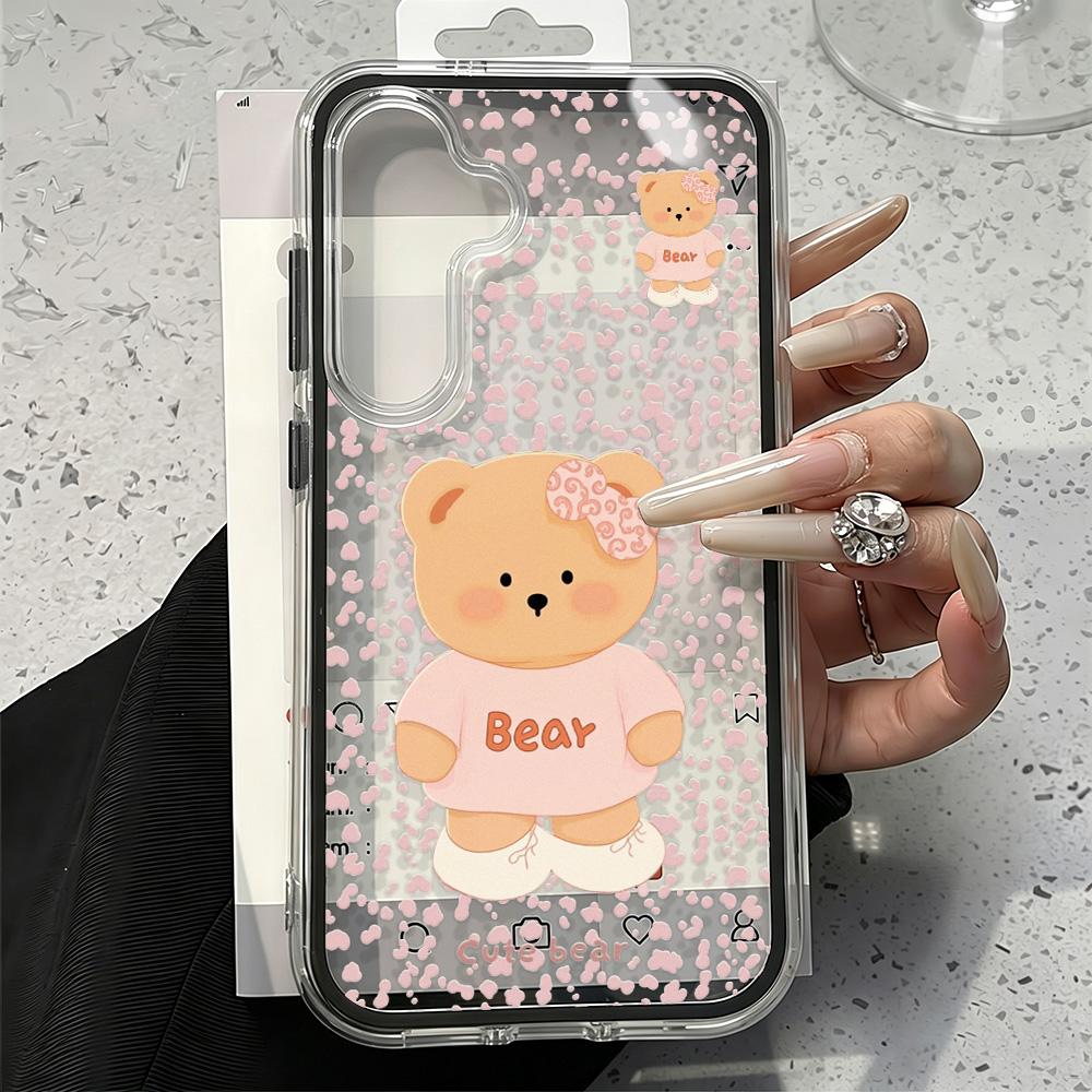 Schattig Beer Twee-in-één Tele - Phone Cases Samsung S24 recensie en prijs