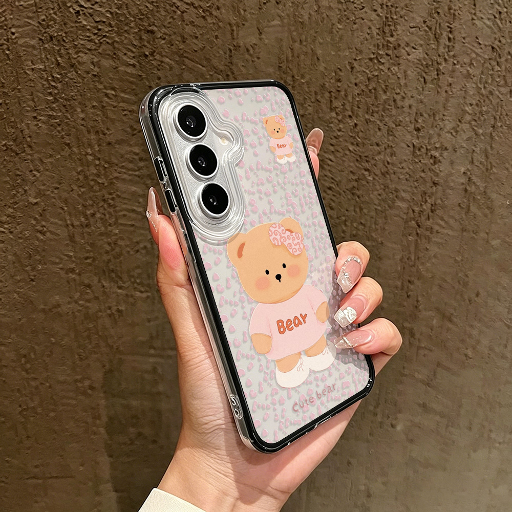 Schattig Beer Twee-in-één Tele - Phone Cases Samsung S24 recensie en prijs