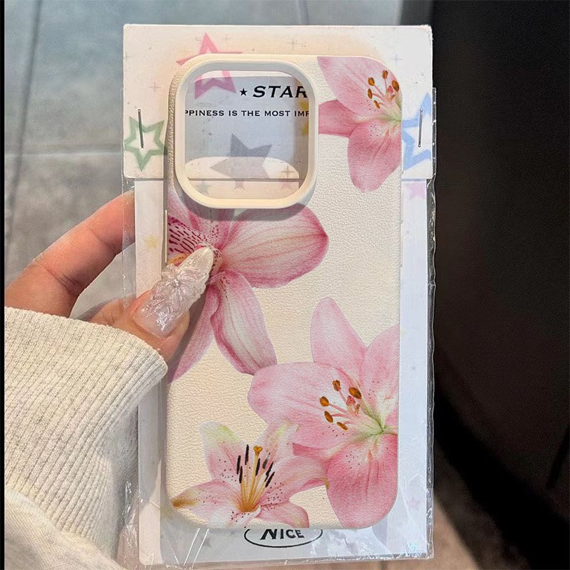 Roze Lelie Lychee Textuur Tele - Phone Cases Samsung S24 recensie en prijs