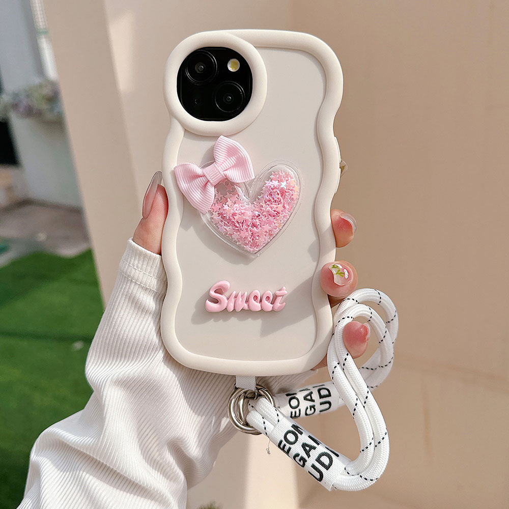 Love Heart Bow Golvend Zacht T - Phone Cases Ugly recensie en prijs