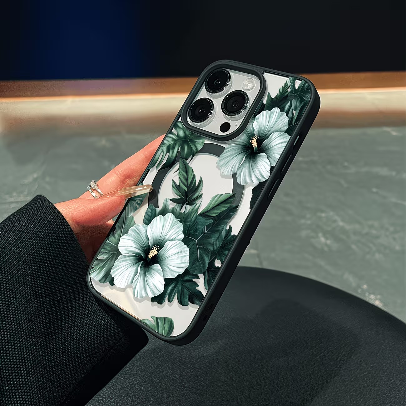 Groene bloemenprint telefoonho - Phone Cases Like Loopy recensie en prijs